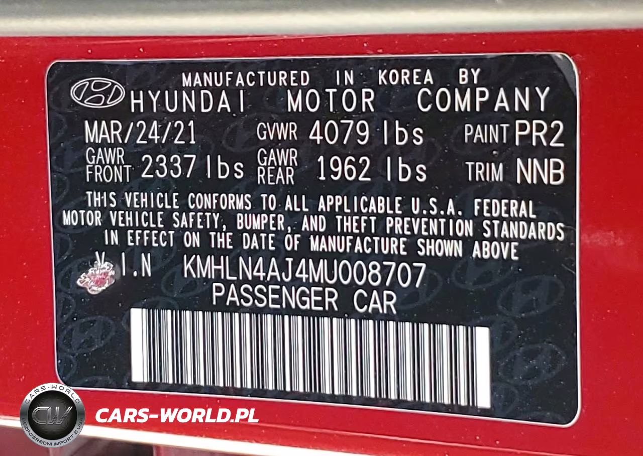 2021 Hyundai Elantra Limited VIN:KMHLN4AJ4MU008707 - 12