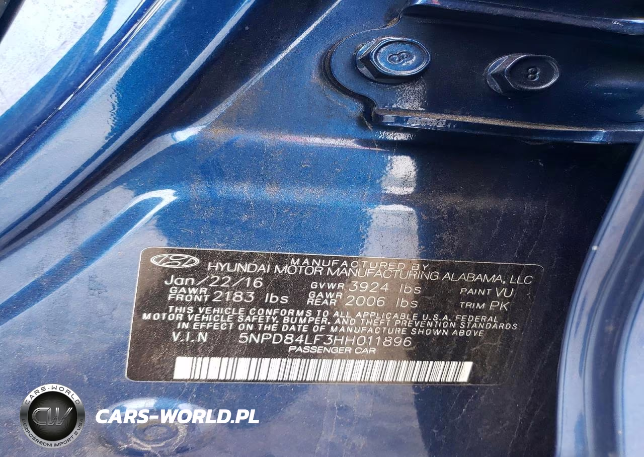 2017 Hyundai Elantra Se VIN:5NPD84LF3HH011896 - 13