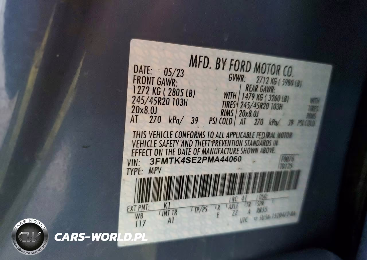 2023 Ford Mustang Mach-E Gt VIN:3FMTK4SE2PMA44060 - 13