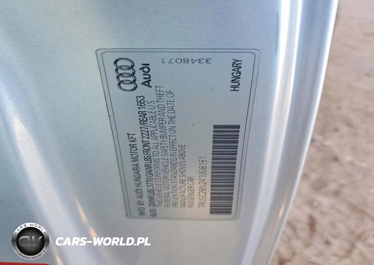 2004 Audi Tt VIN:TRUSC28N241008151 - 12