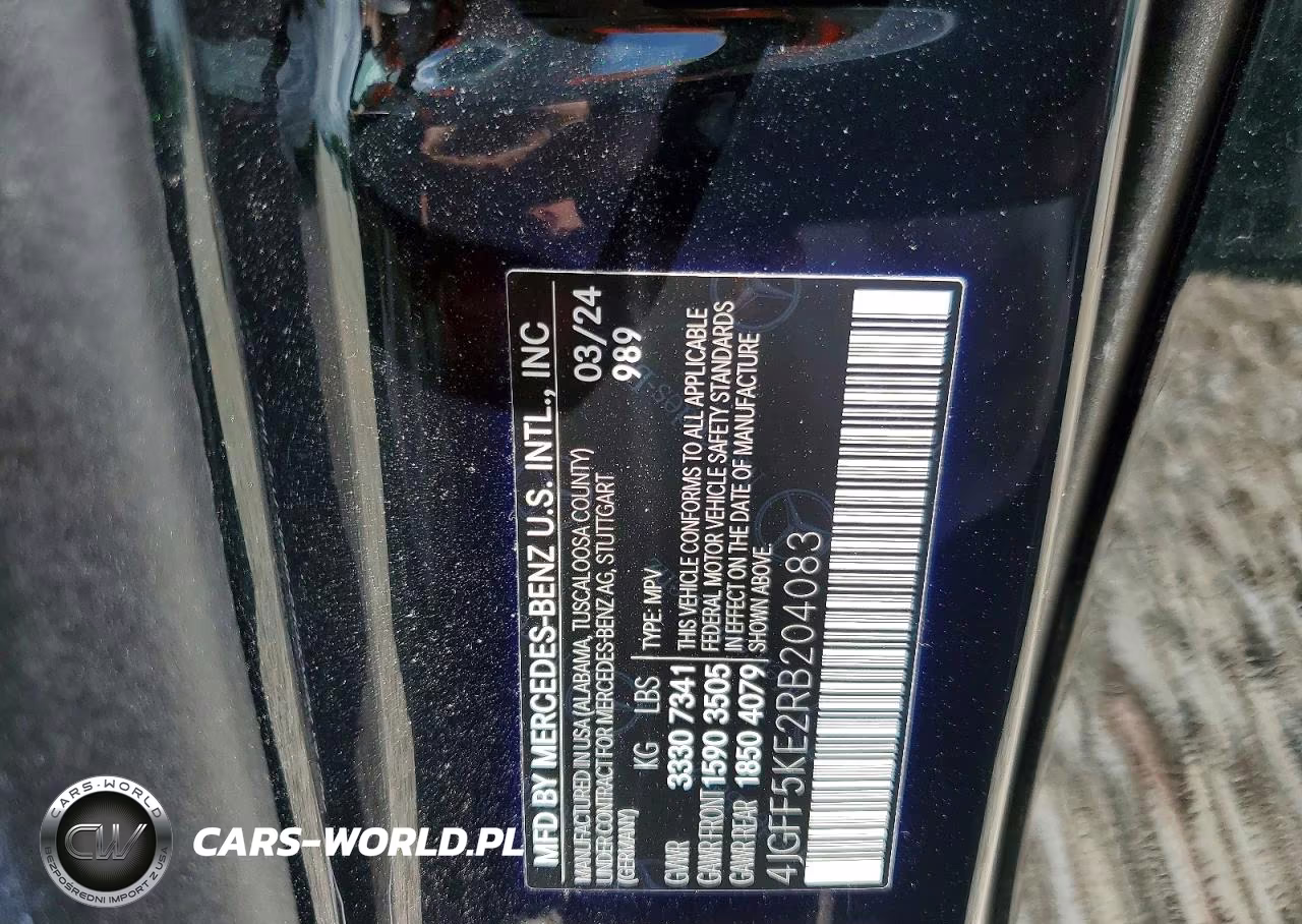 2024 Mercedes-Benz Gls 450 4Matic VIN:4JGFF5KE2RB204083 - 14