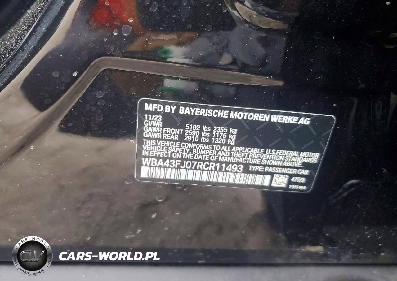 2024 BMW 530 I VIN:WBA43FJ07RCR11493 - 13