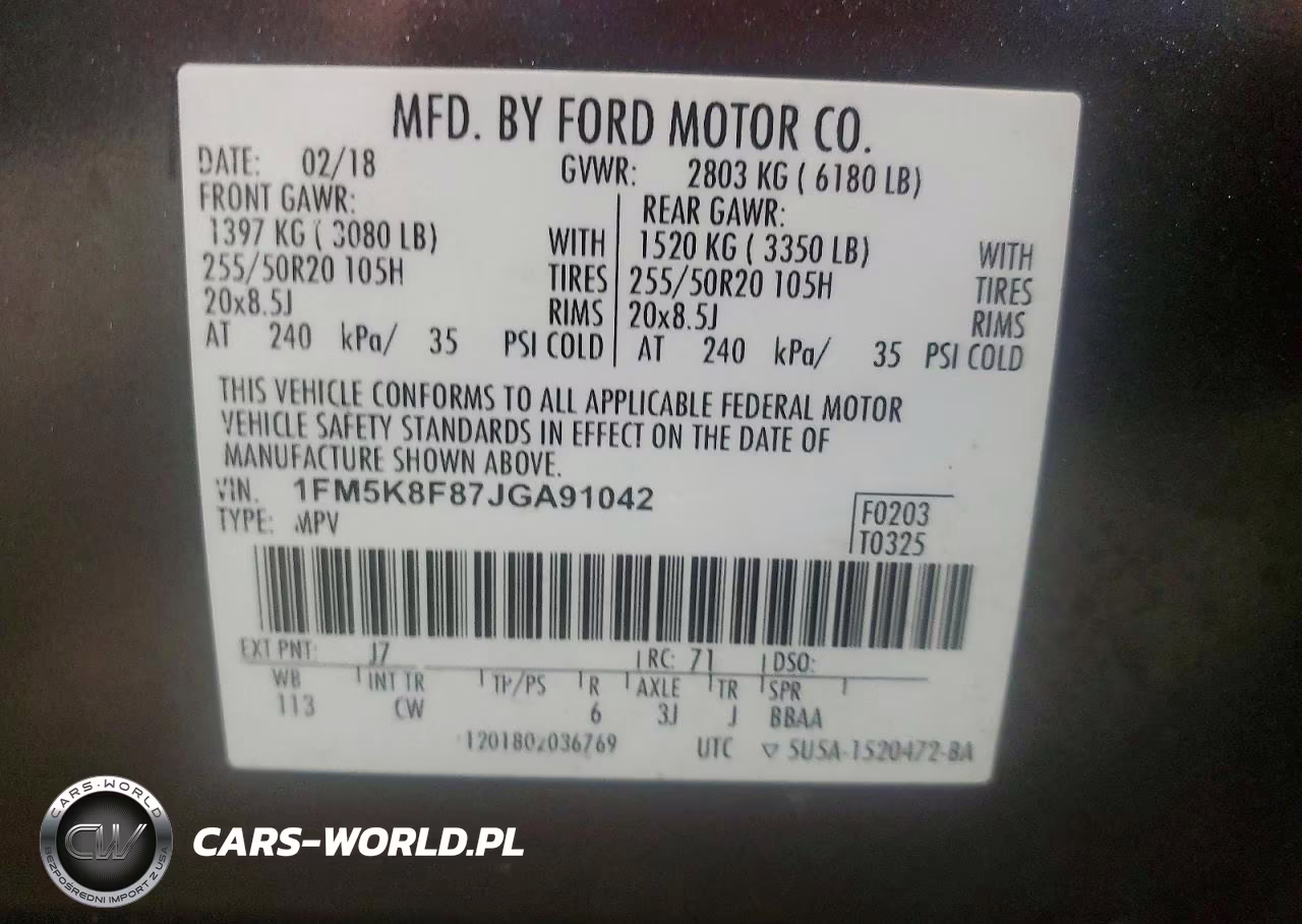 2018 Ford Explorer Limited VIN:1FM5K8F87JGA91042 - 13