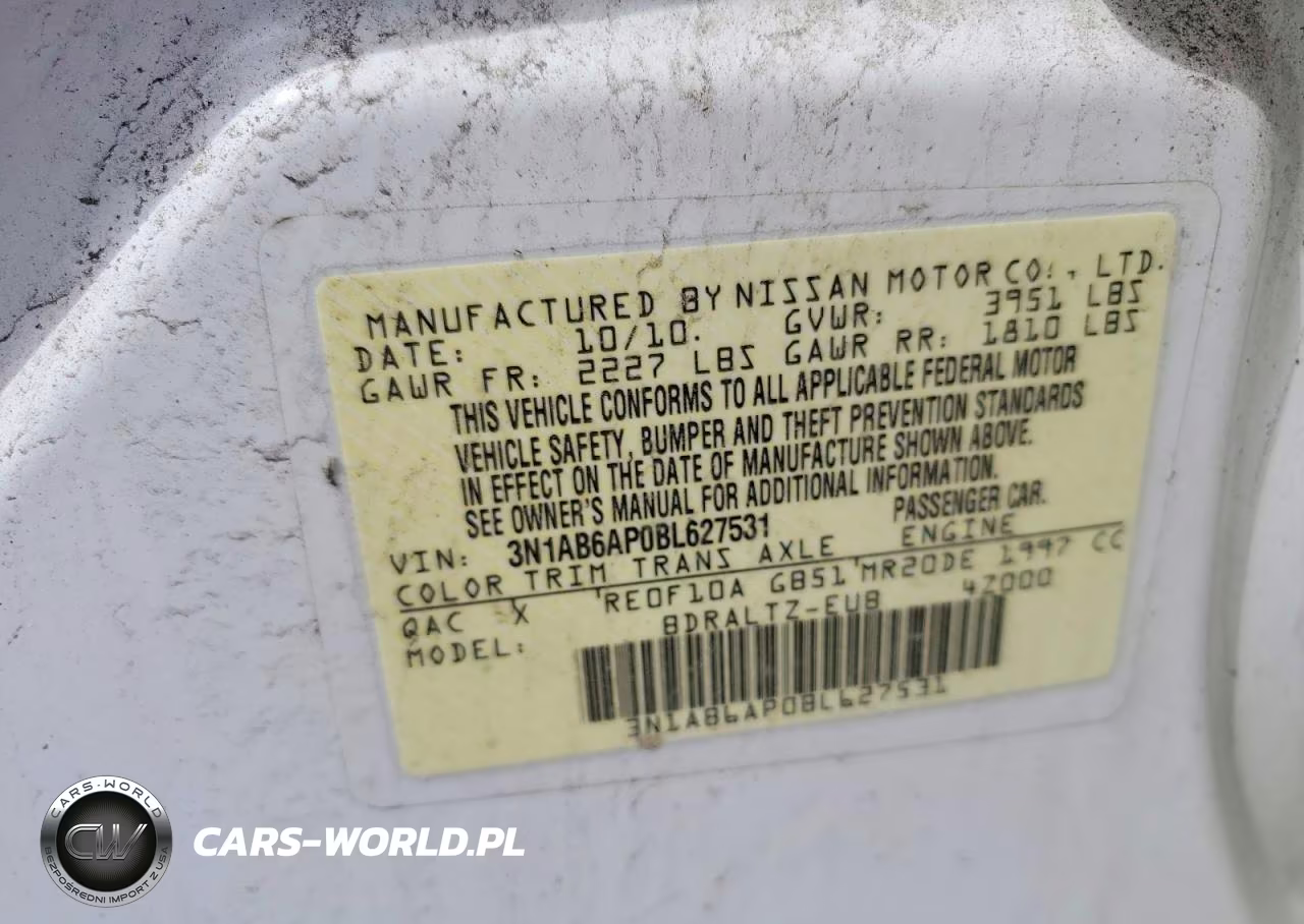 2011 Nissan Sentra 2.0 VIN:3N1AB6AP0BL627531 - 12