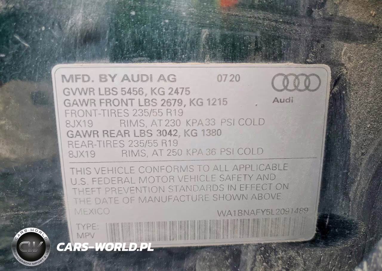 2020 Audi Q5 Premium Plus VIN:WA1BNAFY5L2091489 - 14