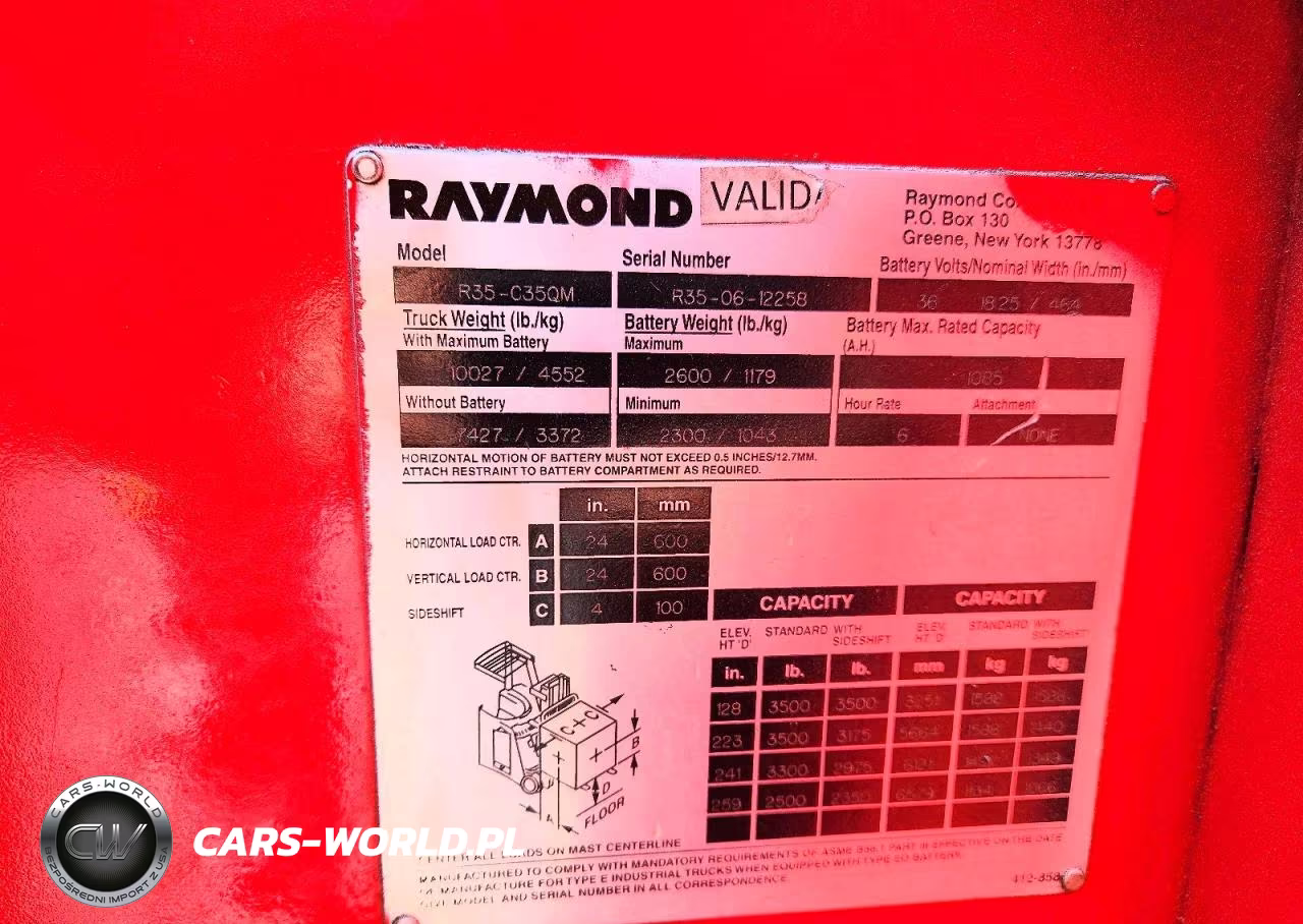 2006 Raymond R35-C35Qm Forklift VIN:R350612258 - 10