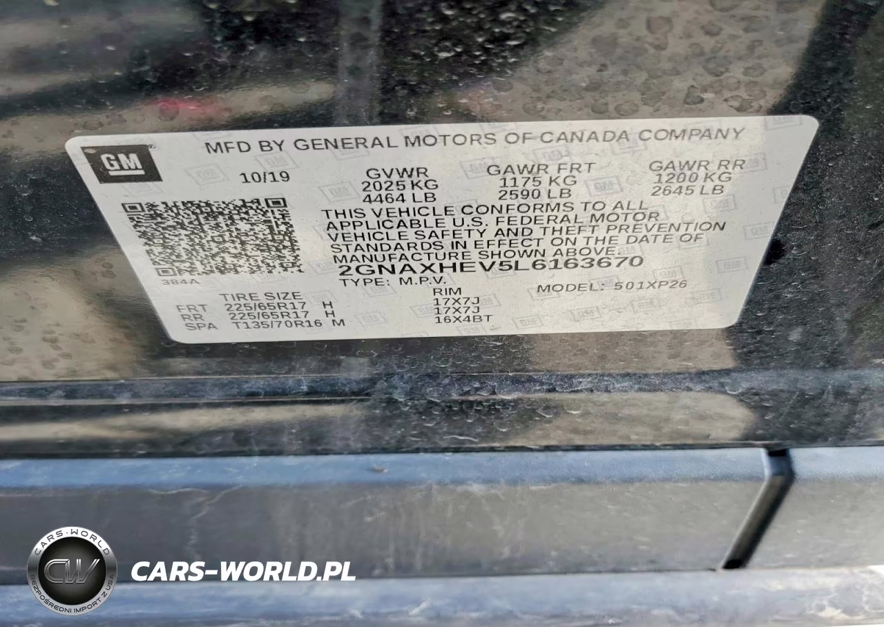 2020 Chevrolet Equinox Ls VIN:2GNAXHEV5L6163670 - 13