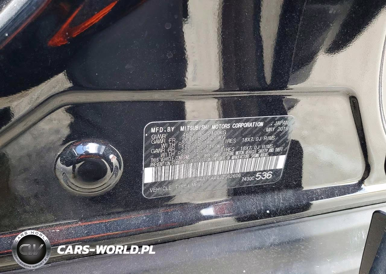 2018 Mitsubishi Eclipse Cross Se VIN:JA4AT5AA4JZ062606 - 13