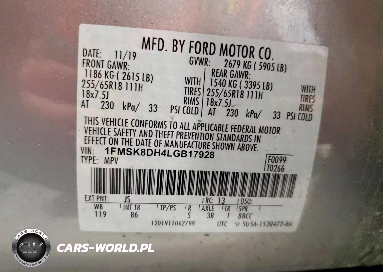 2020 Ford Explorer Xlt VIN:1FMSK8DH4LGB17928 - 13