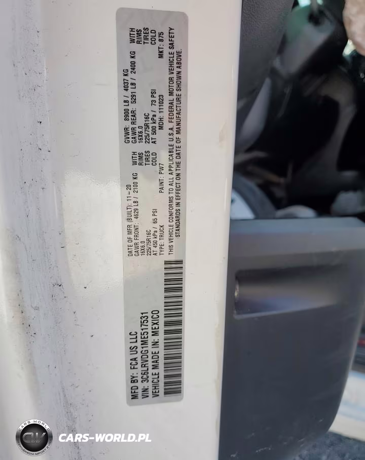 2021 Ram Promaster 2500 2500 High VIN:3C6LRVDG1ME517531 - 13