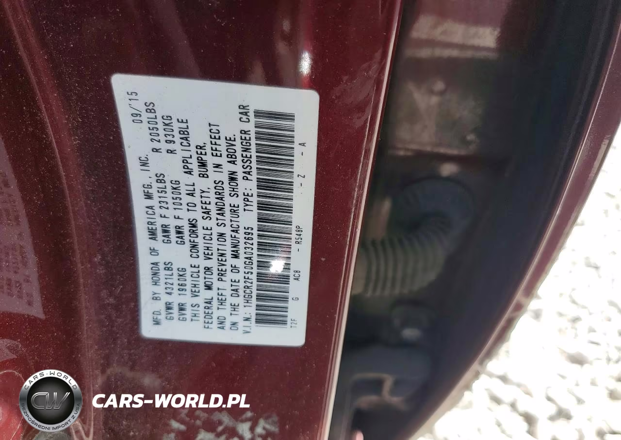 2016 Honda Accord Sport VIN:1HGCR2F50GA032695 - 12