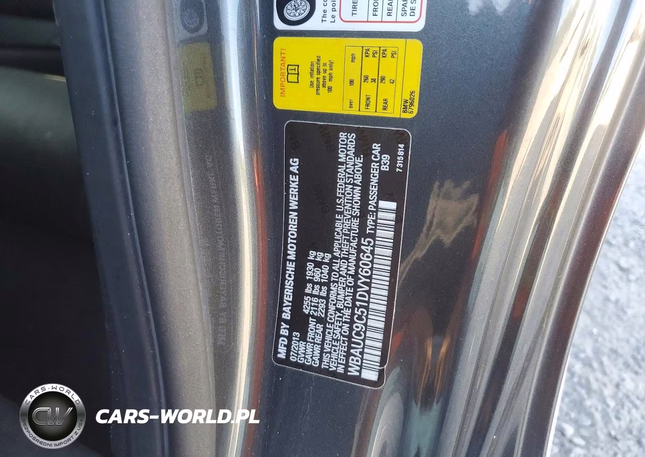 2013 BMW 135 I VIN:WBAUC9C51DVY60645 - 12