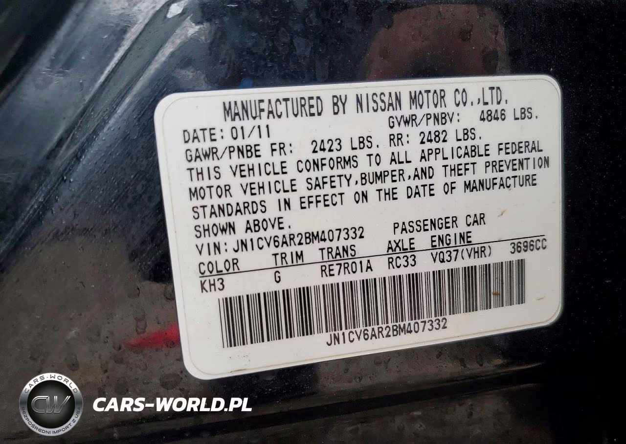 2011 Infiniti G37 Sedan X VIN:JN1CV6AR2BM407332 - 12