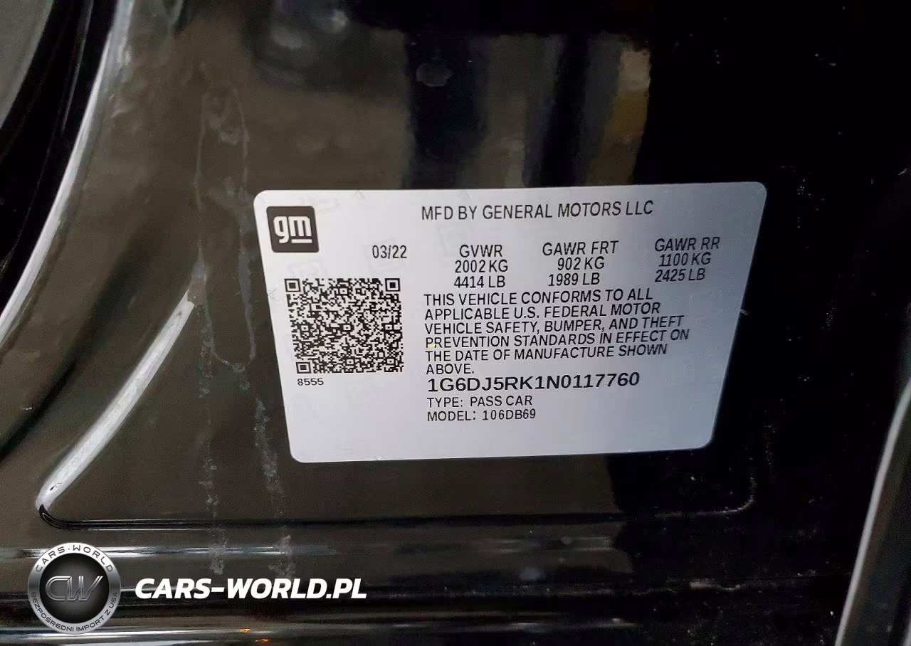 2022 Cadillac Ct4 Luxury VIN:1G6DJ5RK1N0117760 - 12
