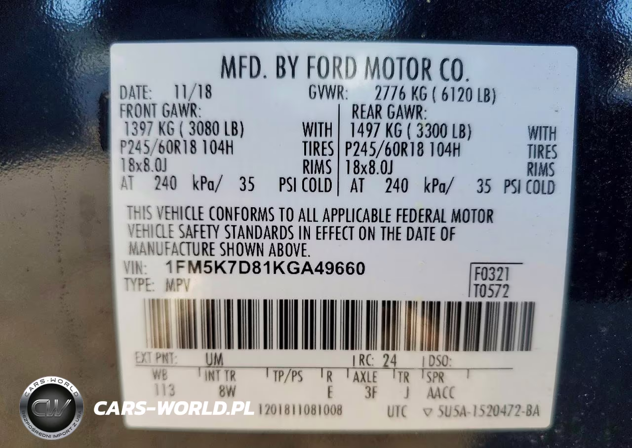 2019 Ford Explorer Xlt VIN:1FM5K7D81KGA49660 - 13