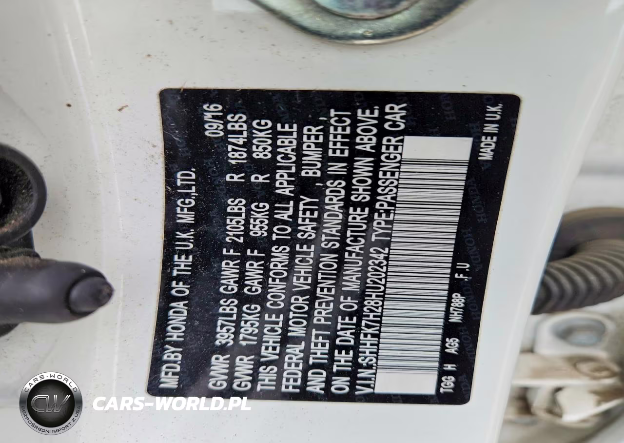 2017 Honda Civic Lx VIN:SHHFK7H28HU202342 - 12