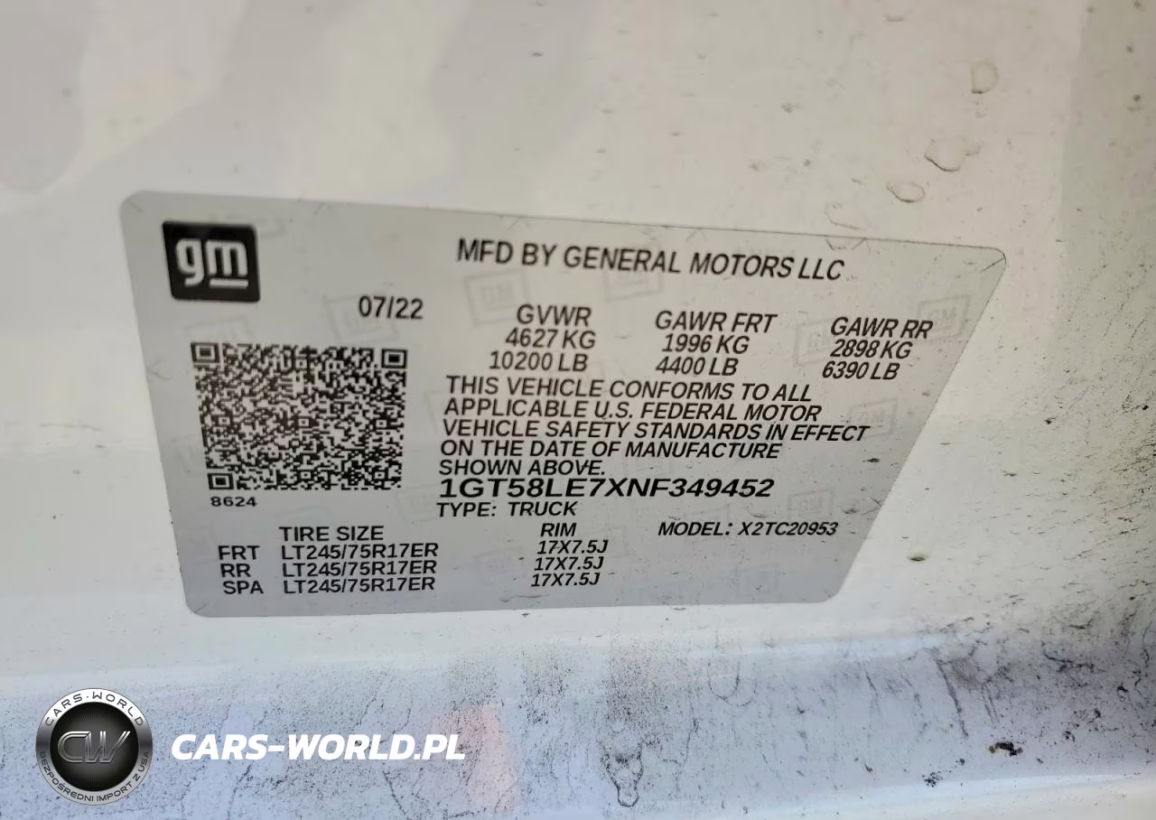 2022 GMC Sierra C2500 Heavy Duty VIN:1GT58LE7XNF349452 - 12