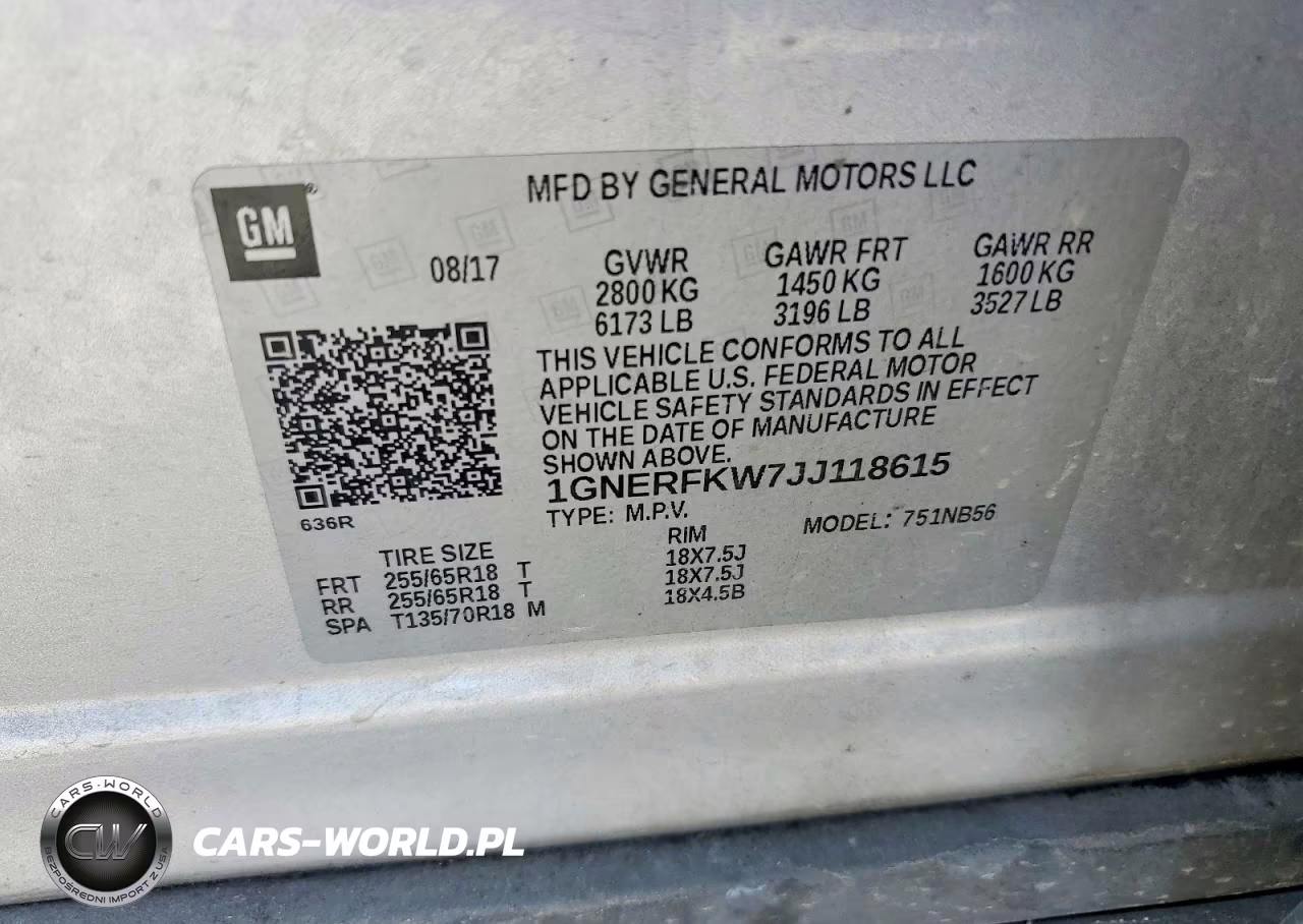 2018 Chevrolet Traverse Ls VIN:1GNERFKW7JJ118615 - 13
