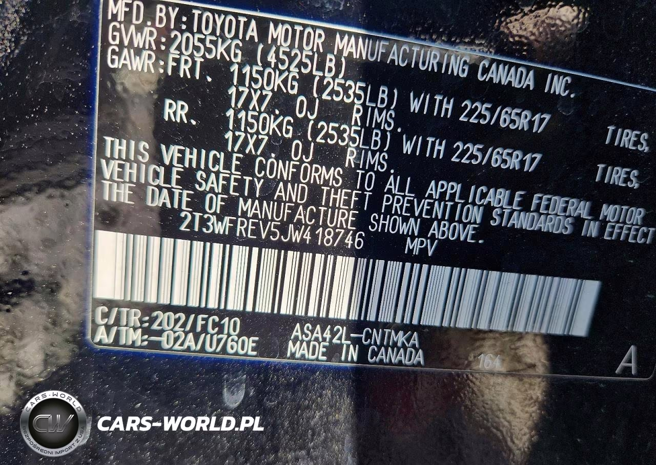 2018 Toyota Rav4 Xle VIN:2T3WFREV5JW418746 - 13
