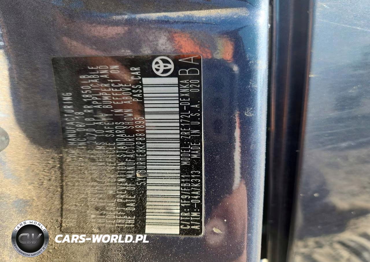 2019 Toyota Corolla Le VIN:5YFBURHE8KP881895 - 12
