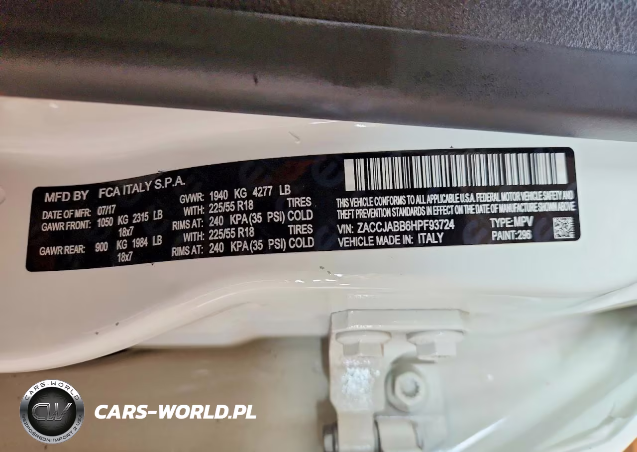 2017 Jeep Renegade Latitude VIN:ZACCJABB6HPF93724 - 14