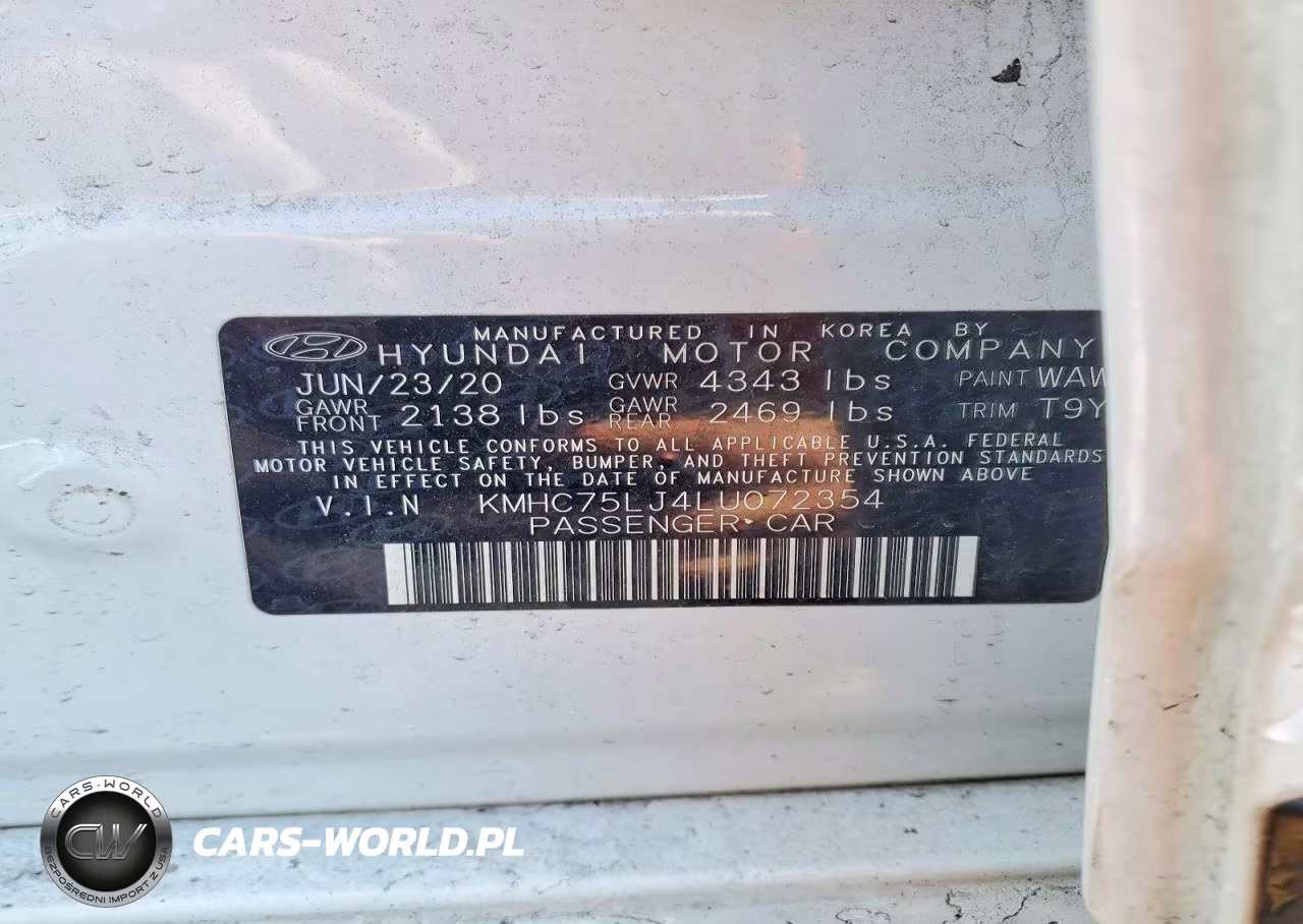 2020 Hyundai Ioniq Se VIN:KMHC75LJ4LU072354 - 12