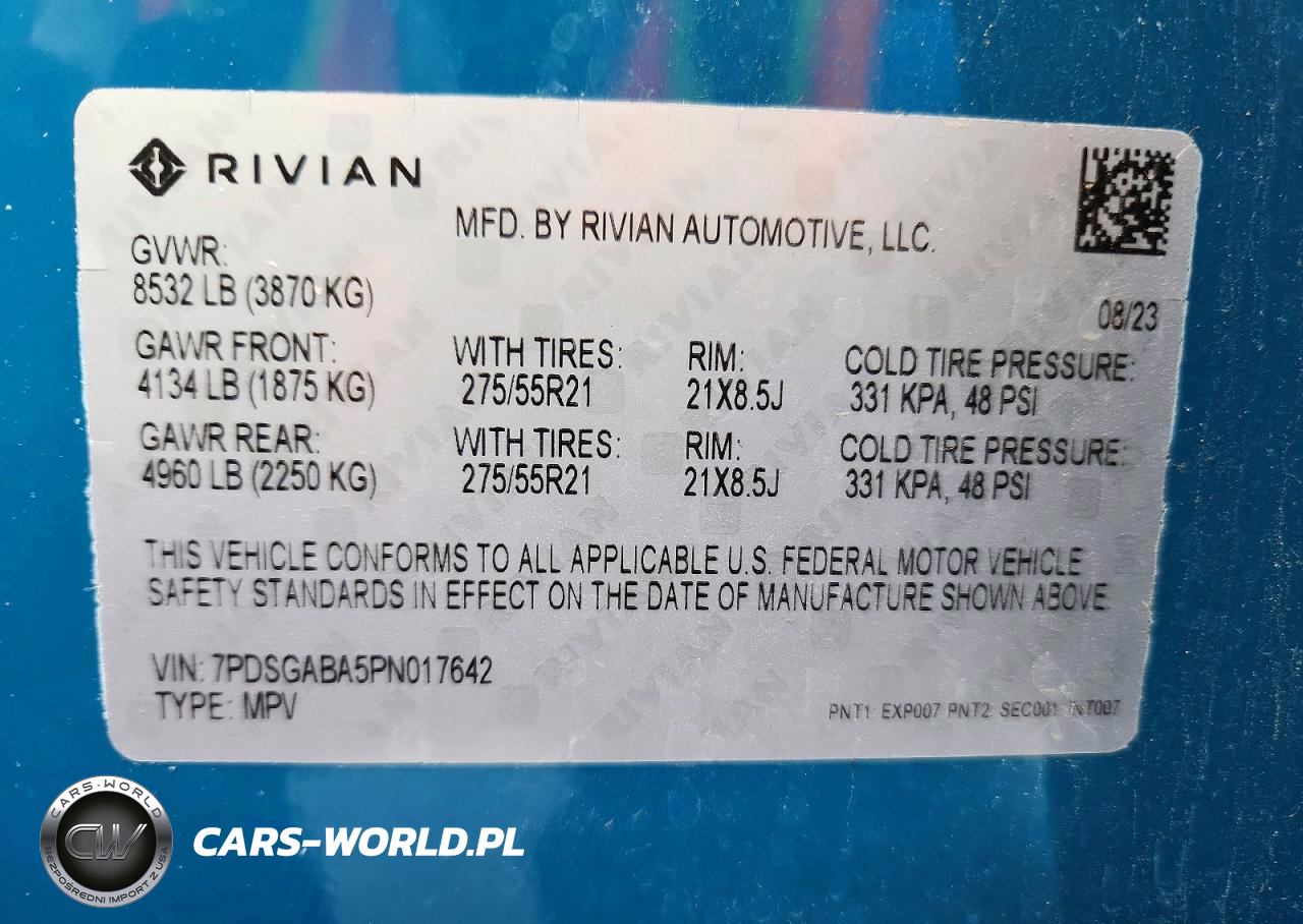 2023 Rivian R1S Adventure VIN:7PDSGABA5PN017642 - 14