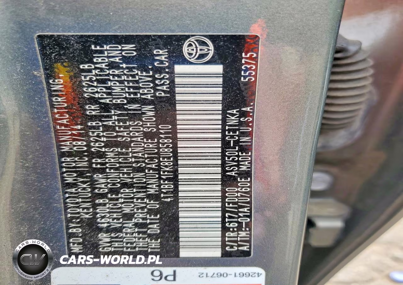 2014 Toyota Camry Le VIN:4T1BF1FK8EU858110 - 12