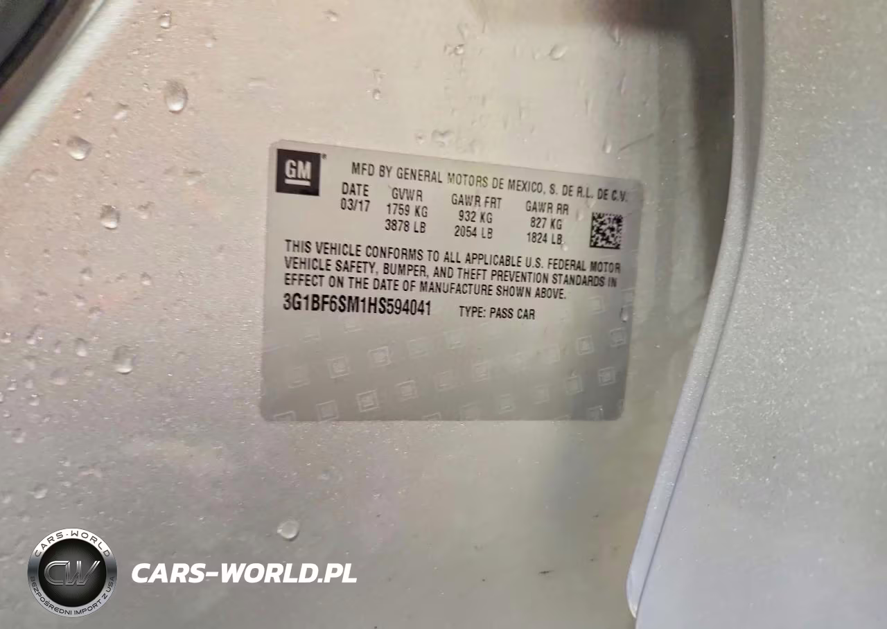 2017 Chevrolet Cruze Premier VIN:3G1BF6SM1HS594041 - 12