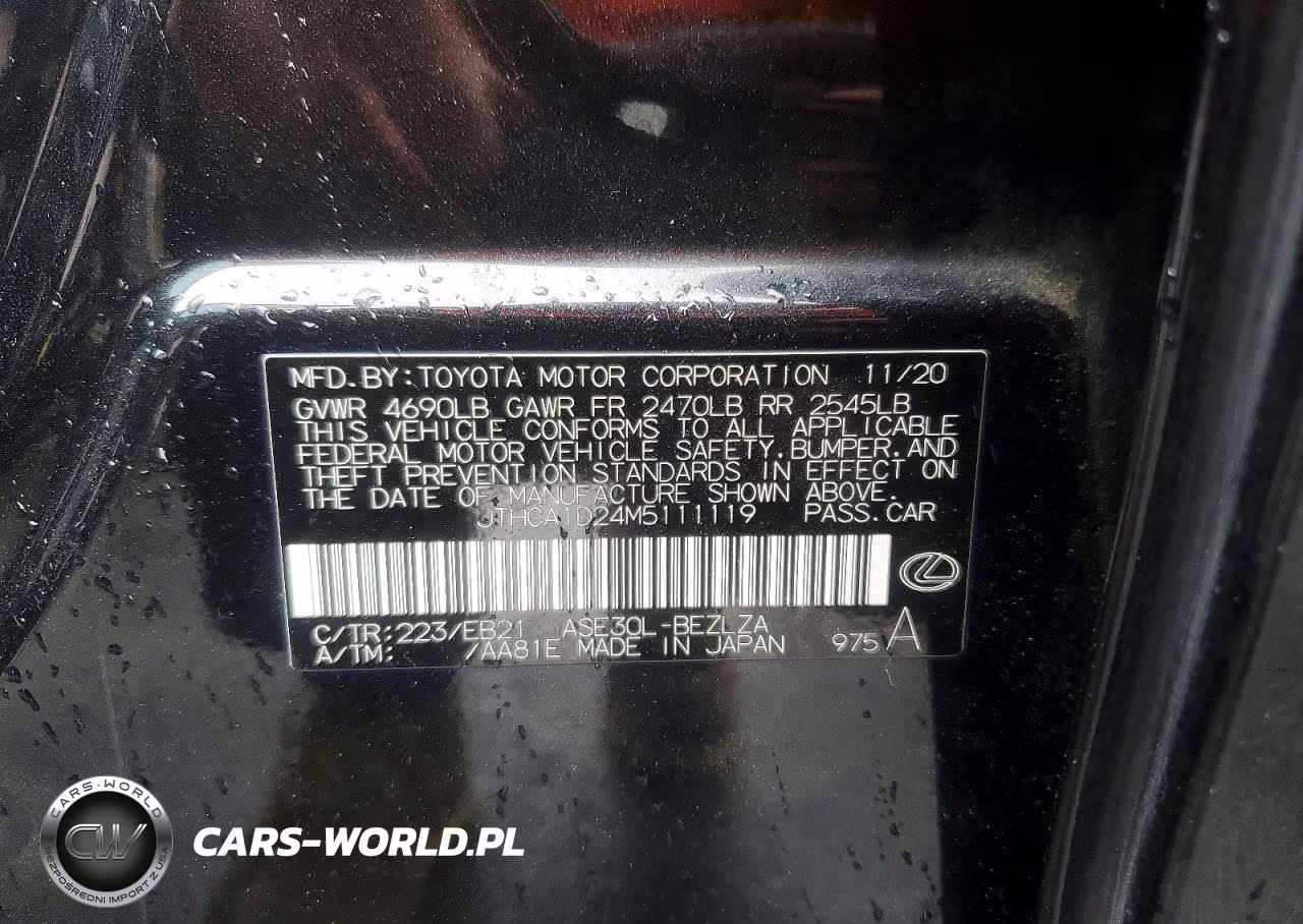 2021 Lexus Is 300 VIN:JTHCA1D24M5111119 - 12