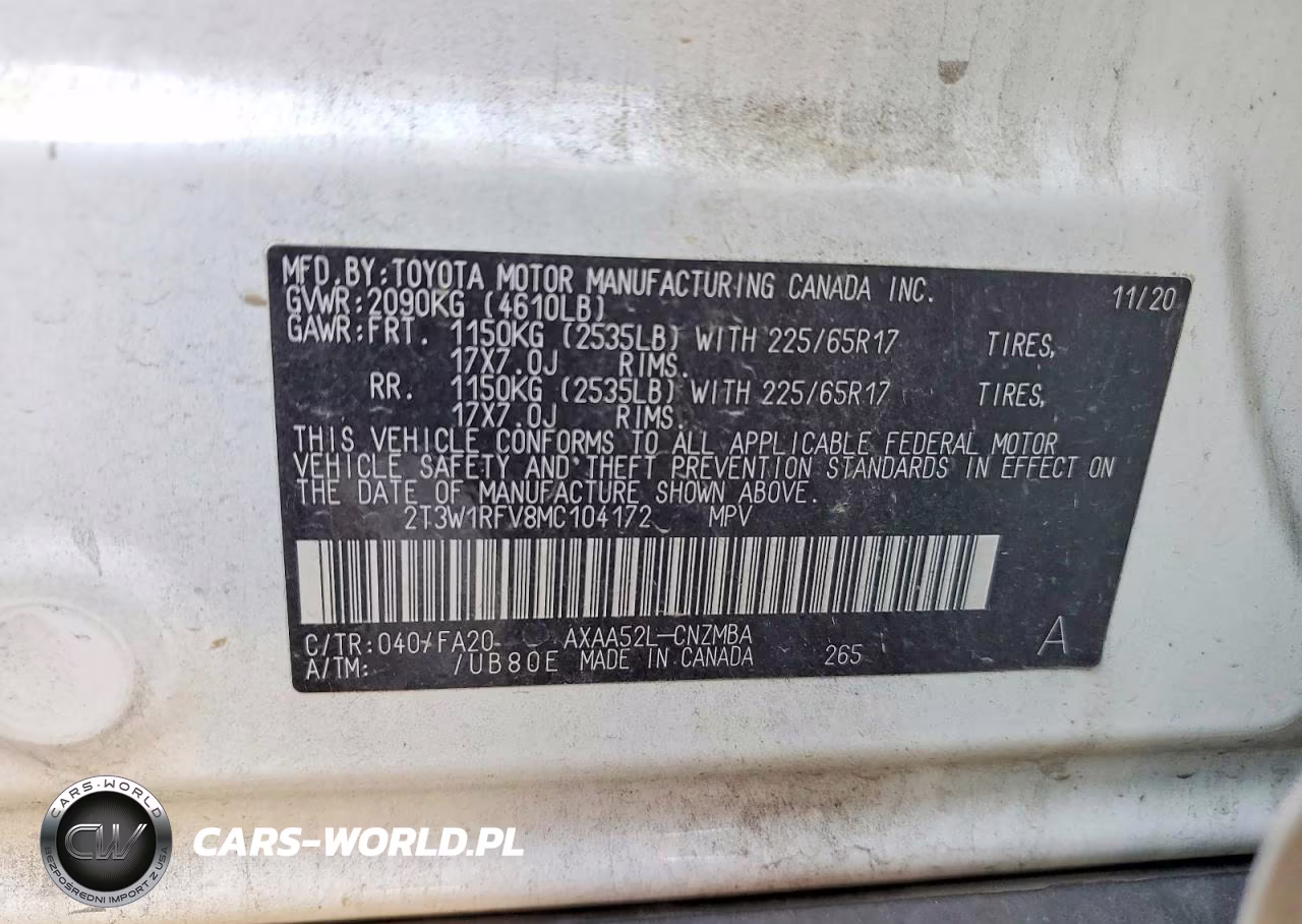 2021 Toyota Rav4 Xle VIN:2T3W1RFV8MC104172 - 14