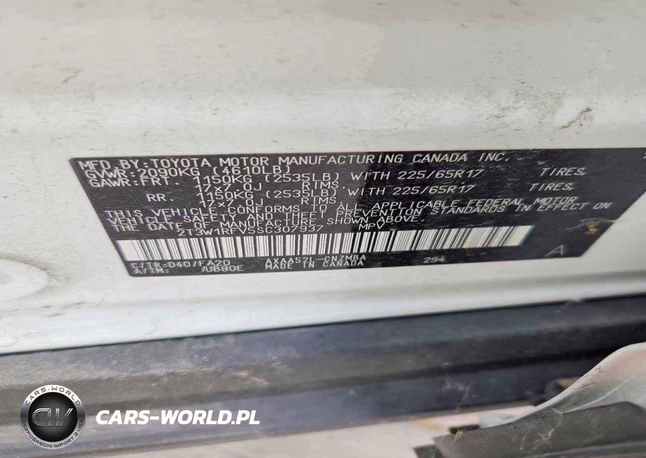 2025 Toyota Rav4 Xle VIN:2T3W1RFV5SC307937 - 12