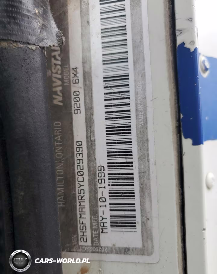 2000 International 9200 Semi Truck VIN:2HSFMAMR5YC029390 - 10