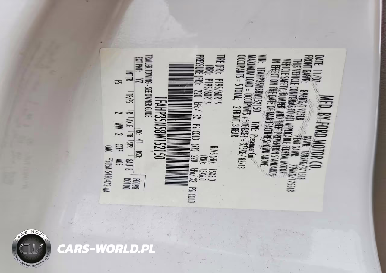 2008 Ford Focus Se-Sel-Ses VIN:1FAHP35N58W152150 - 12