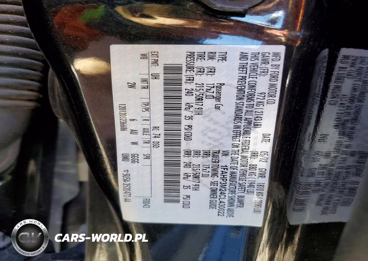 2012 Ford Focus VIN:1FAHP3M24CL430022 - 12