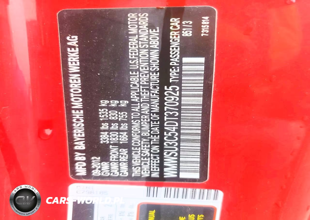2013 Mini Cooper VIN:WMWSU3C54DT370925 - 12