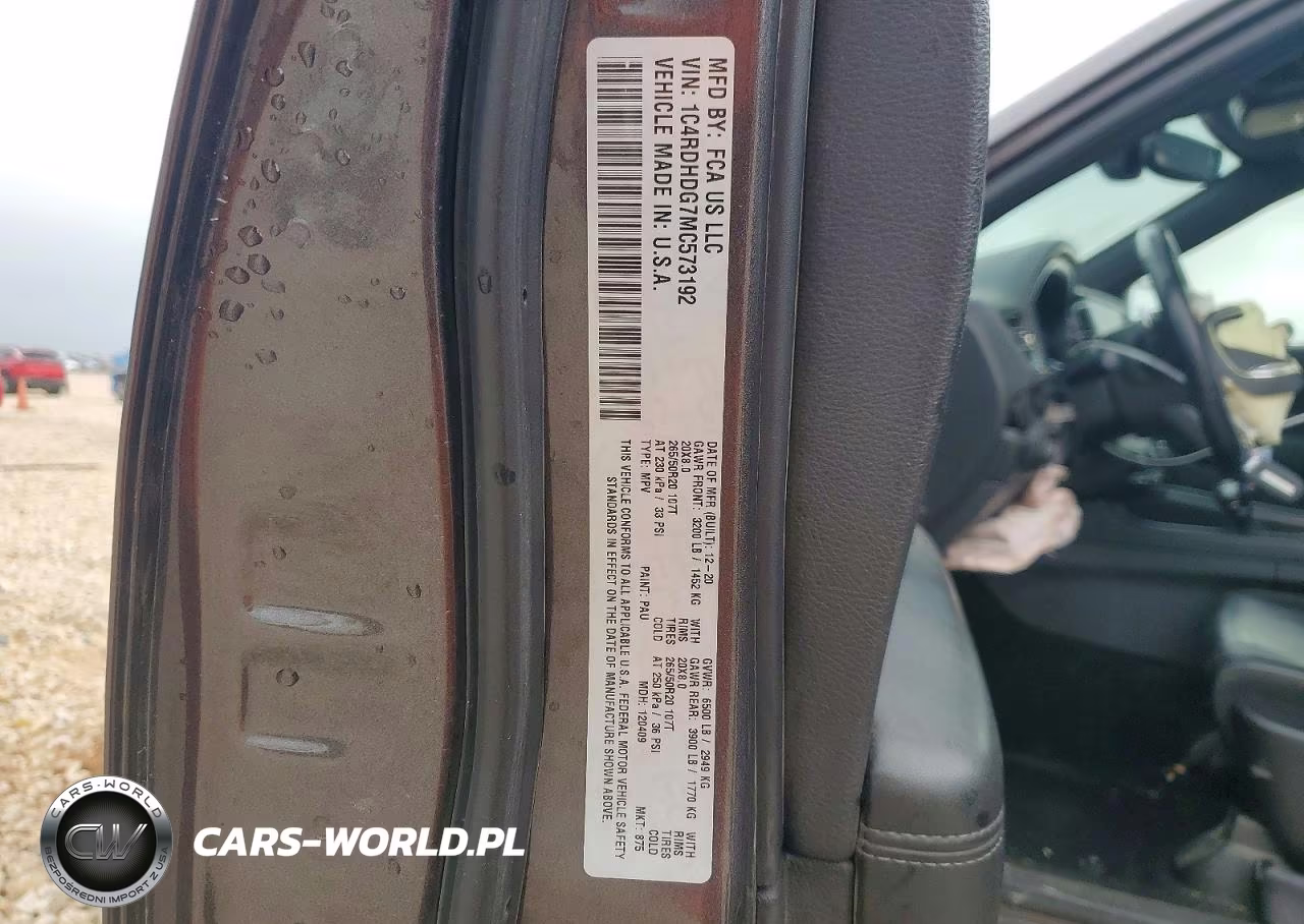 2021 Dodge Durango Gt VIN:1C4RDHDG7MC573192 - 13