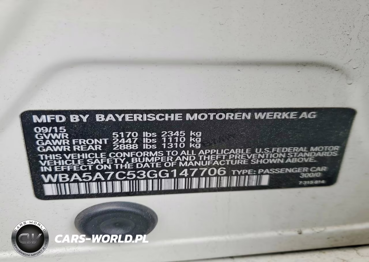 2016 BMW 528 Xi VIN:WBA5A7C53GG147706 - 12