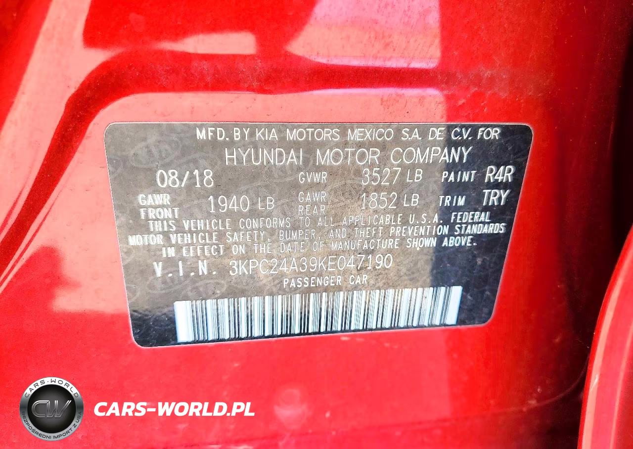 2019 Hyundai Accent Se VIN:3KPC24A39KE047190 - 12