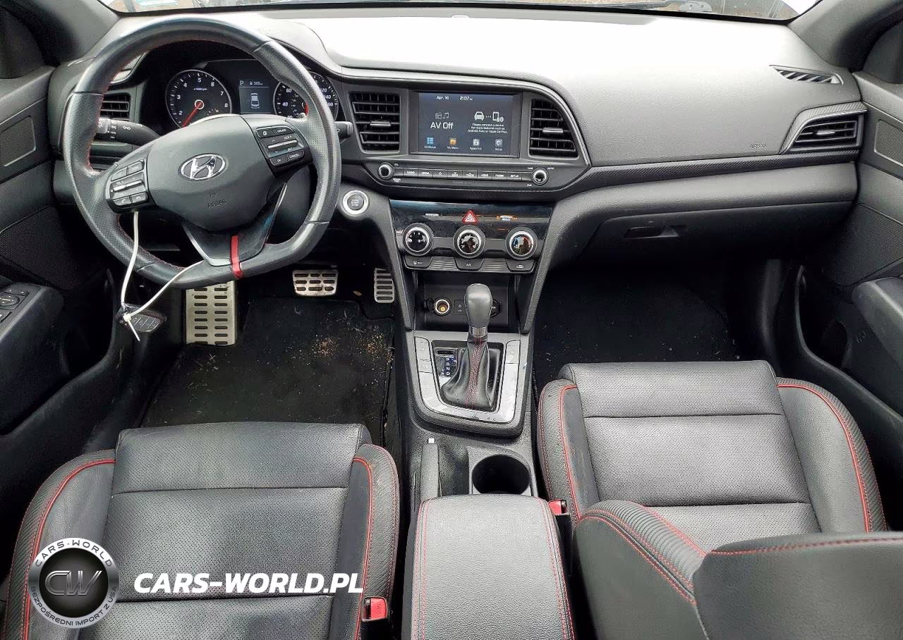 2019 Hyundai Elantra Sport VIN:KMHD04LB5KU818028 - 8