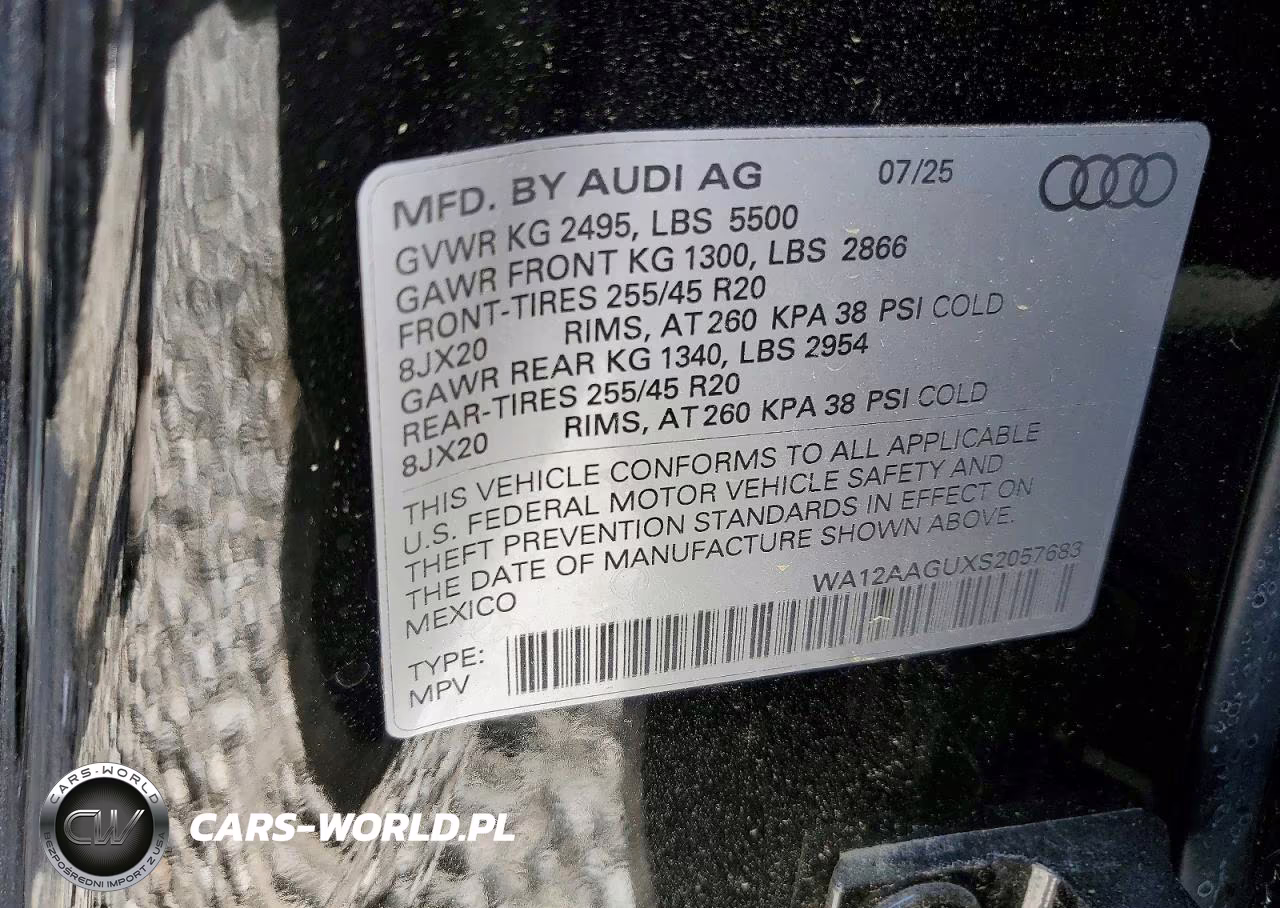 2025 Audi Q5 VIN:WA12AAGUXS2057683 - 13