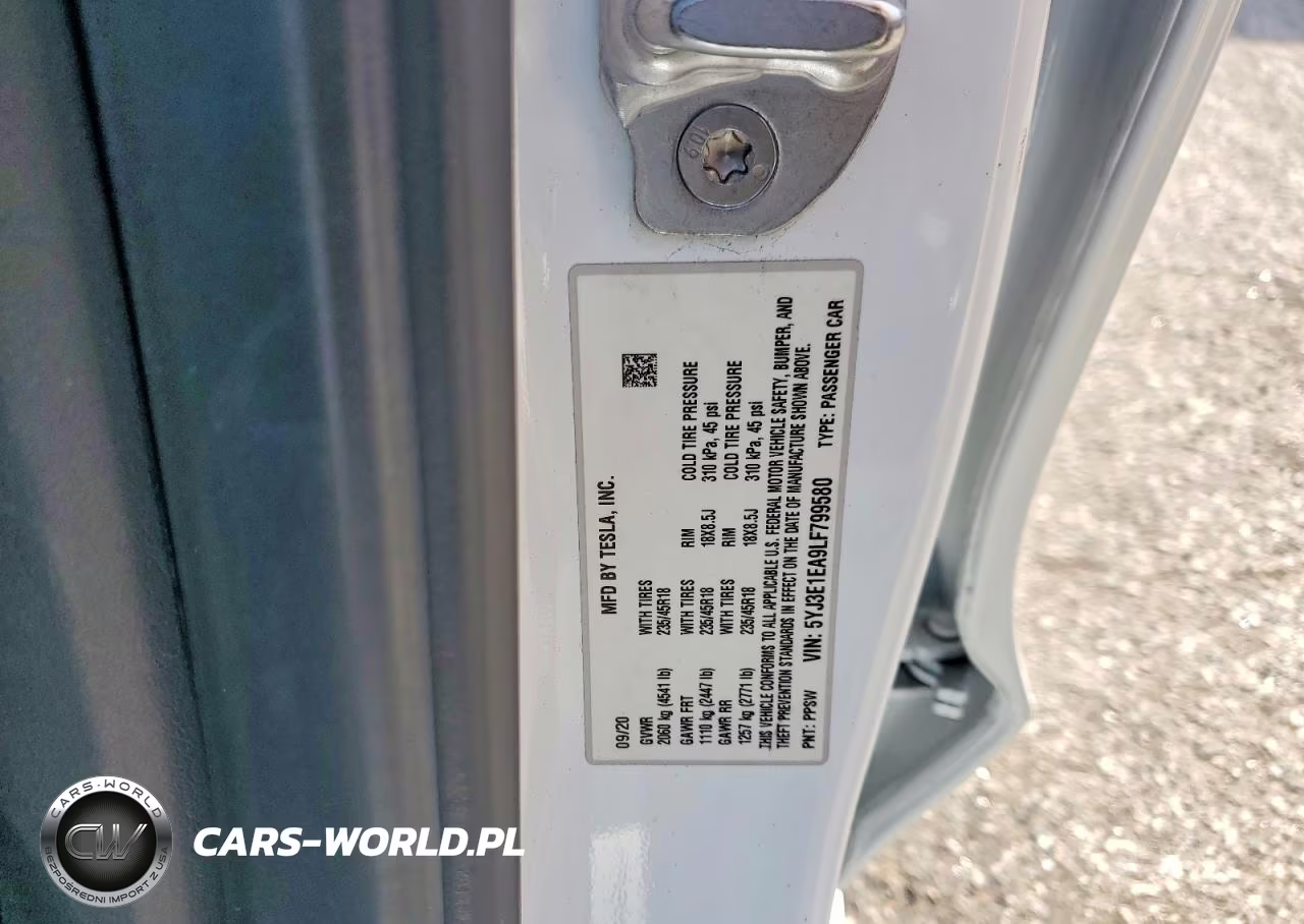 2020 Tesla Model 3 VIN:5YJ3E1EA9LF799580 - 12