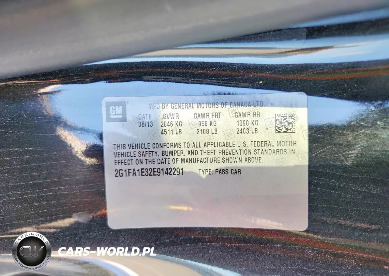 2014 Chevrolet Camaro Ls VIN:2G1FA1E32E9142291 - 12