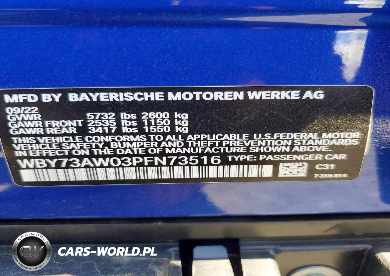 2023 BMW I4 Edrive 40 VIN:WBY73AW03PFN73516 - 13