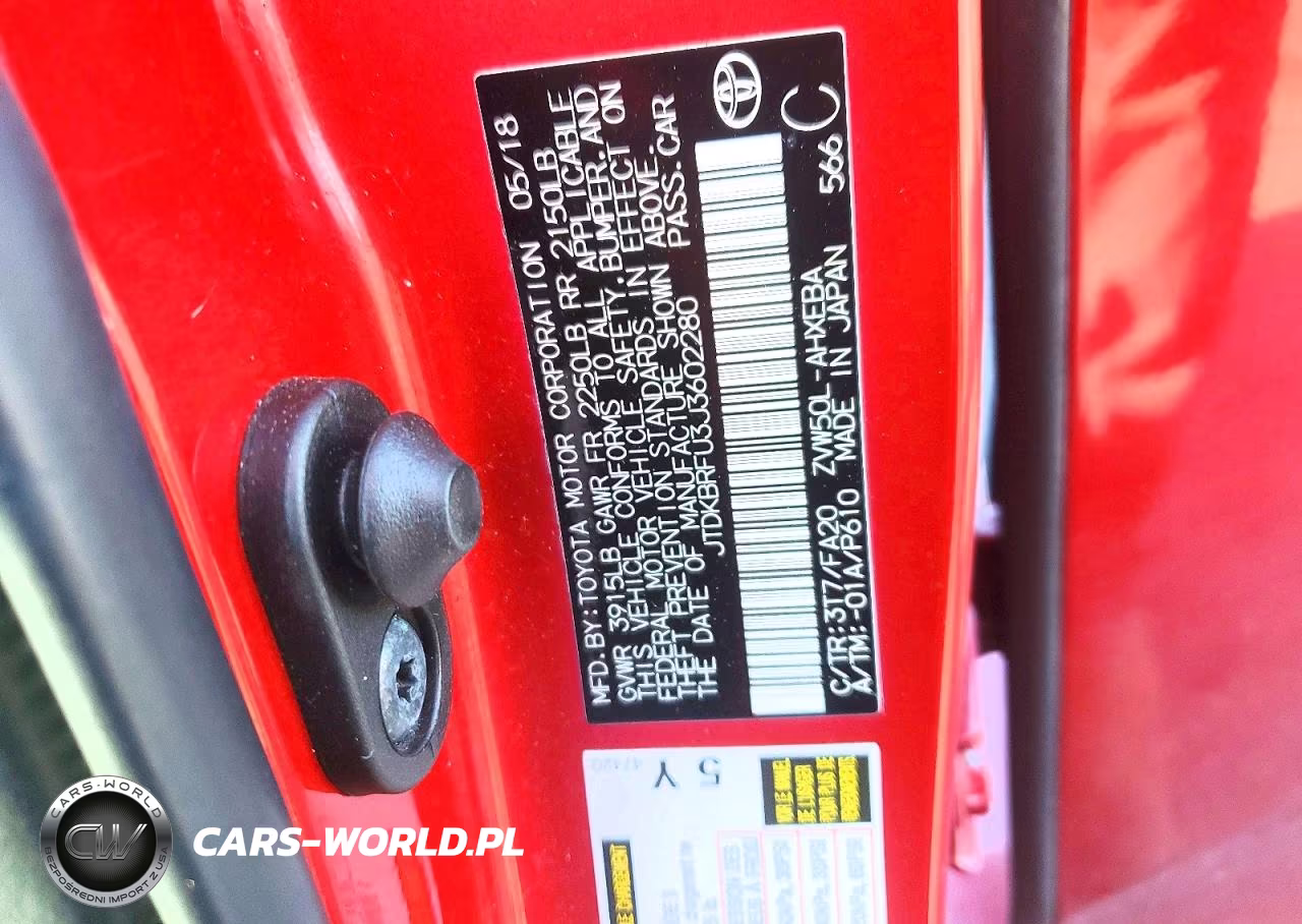 2018 Toyota Prius Two VIN:JTDKBRFU3J3602280 - 12