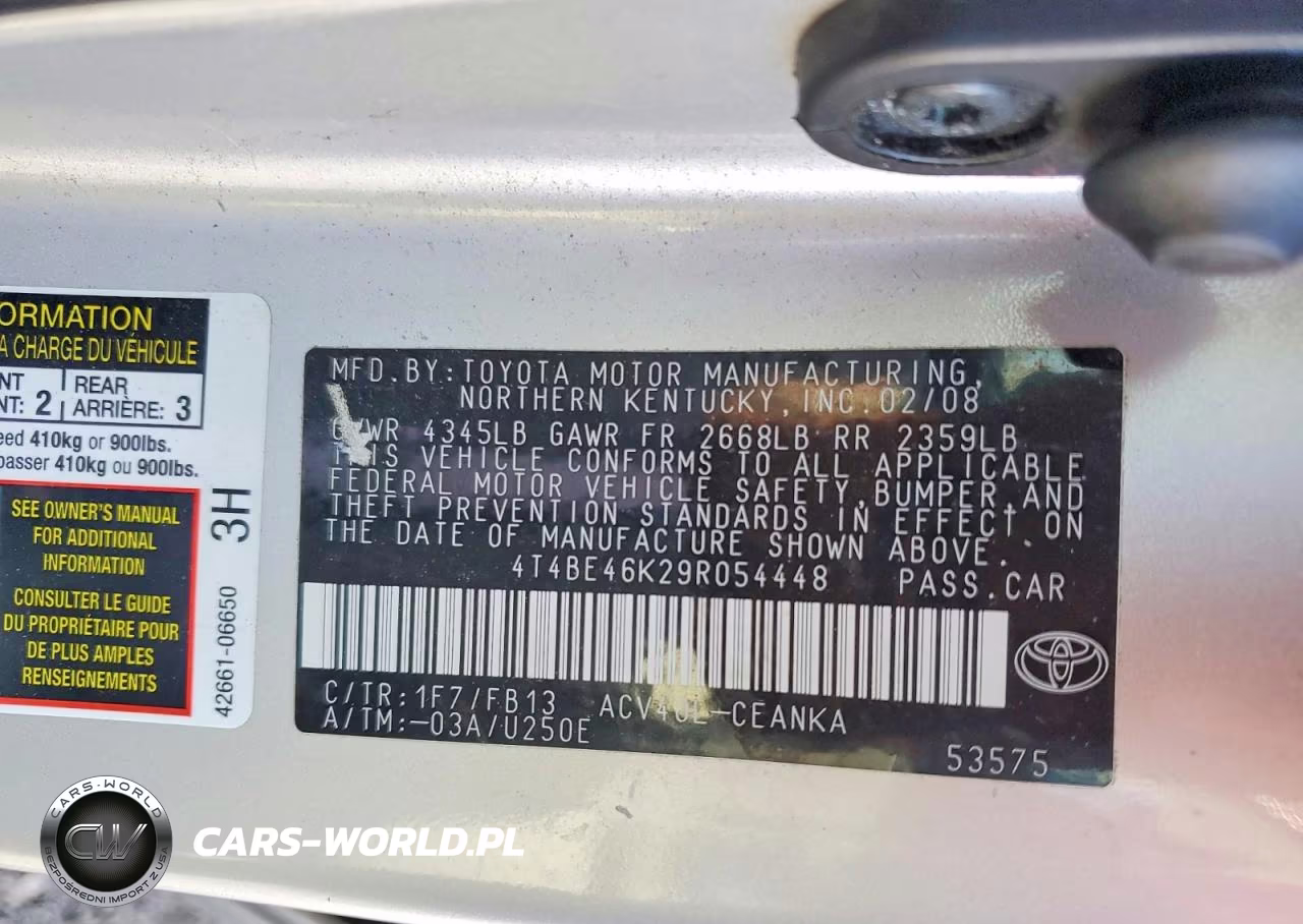 2009 Toyota Camry Le VIN:4T4BE46K29R054448 - 12