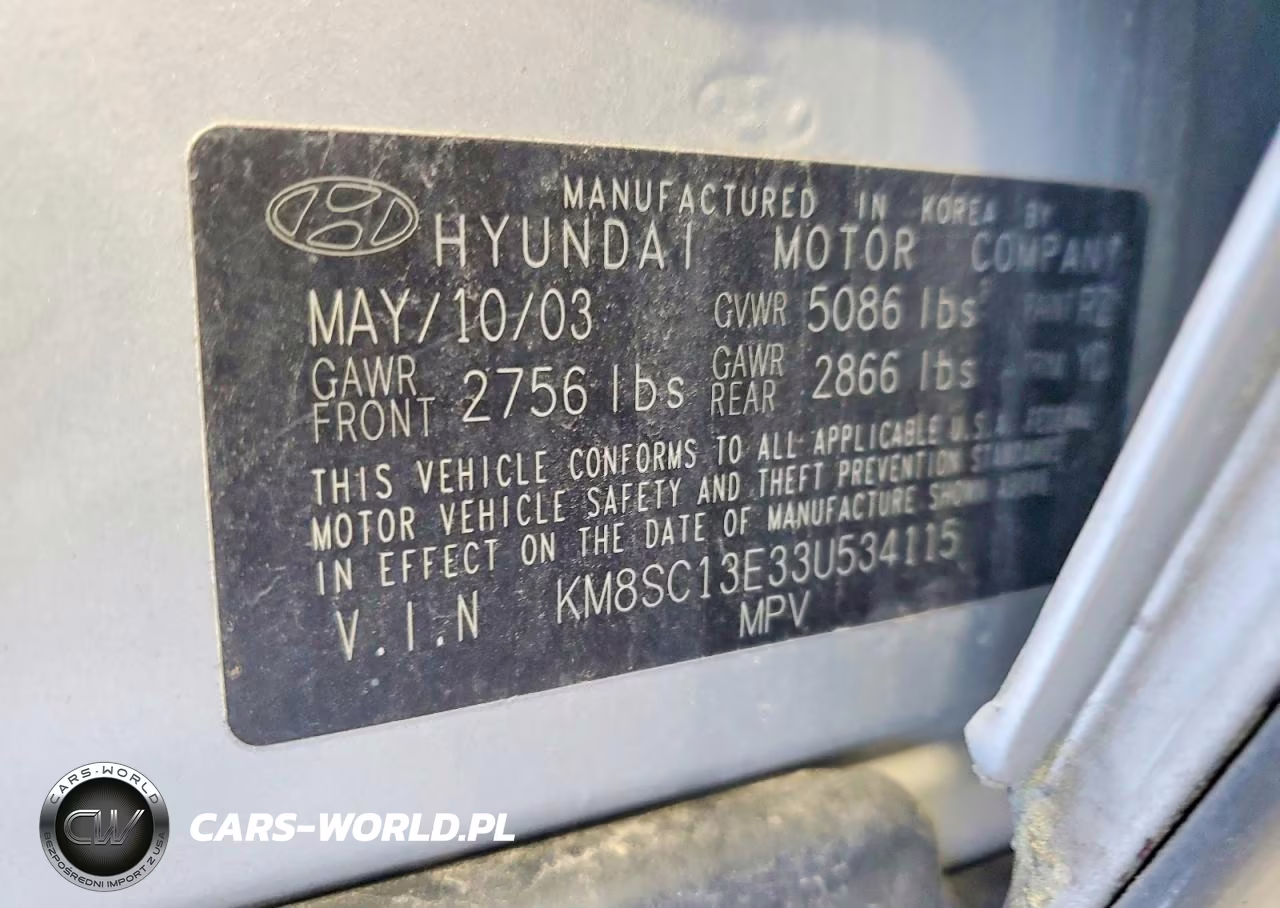 2003 Hyundai Santa Fe Gls VIN:KM8SC13E33U534115 - 12