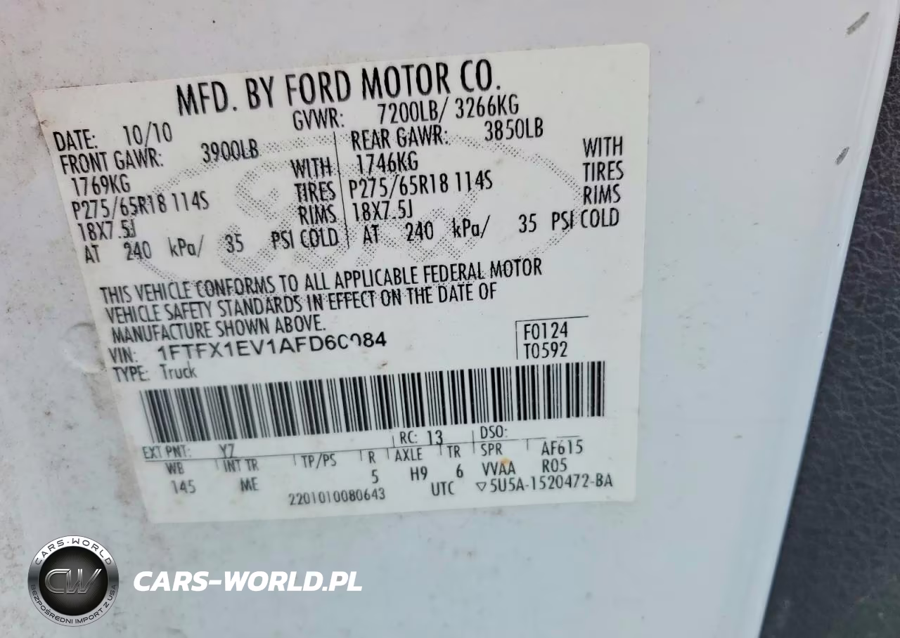2010 Ford F150 Super Cab VIN:1FTFX1EV1AFD60084 - 12
