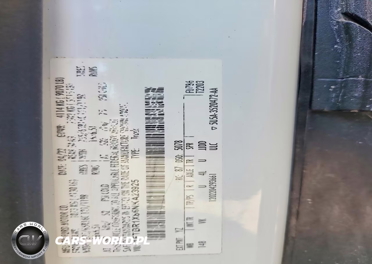 2022 Ford Transit T-250 VIN:1FTBR1X86NKA23925 - 13