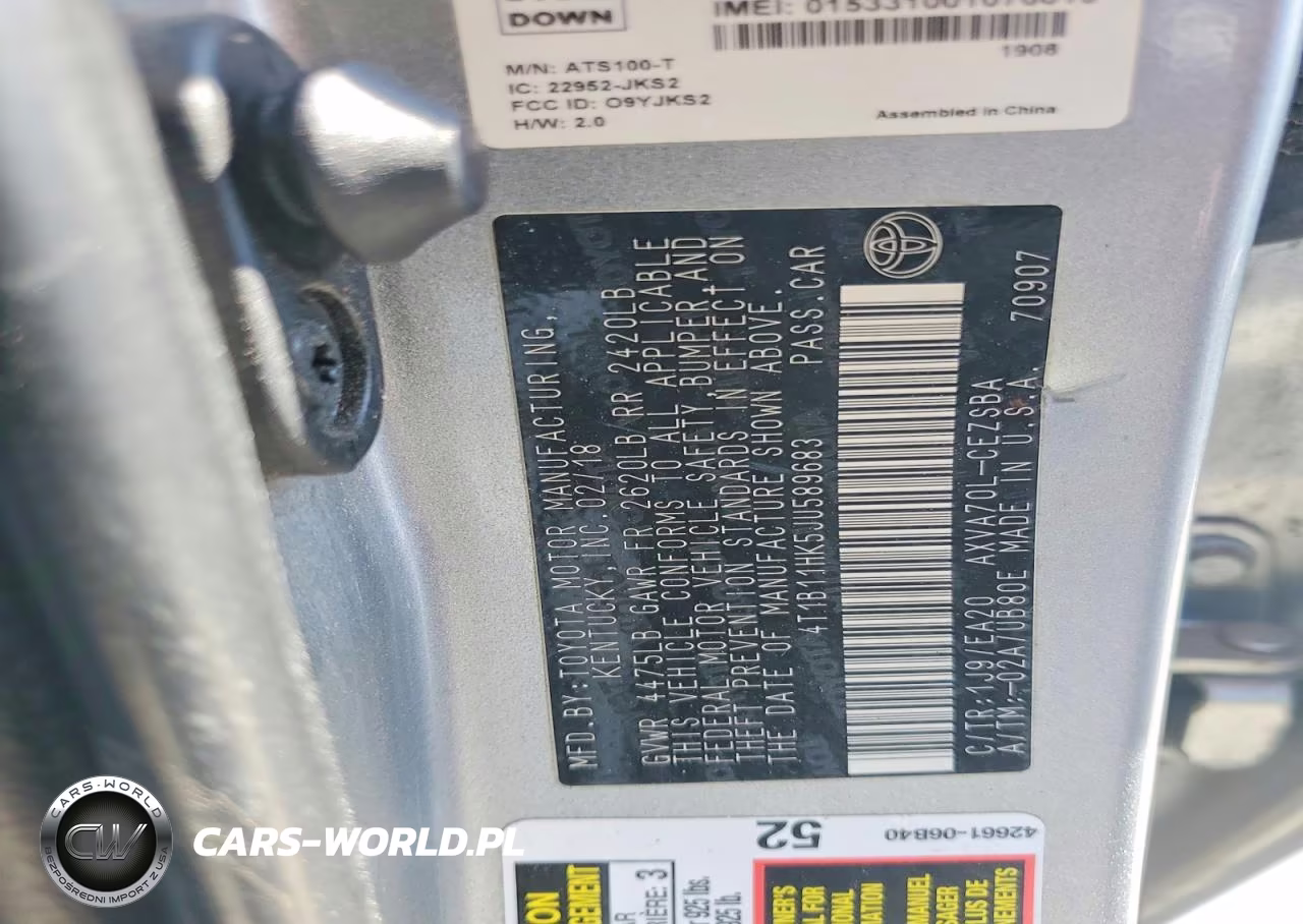 2018 Toyota Camry Se VIN:4T1B11HK5JU589683 - 12